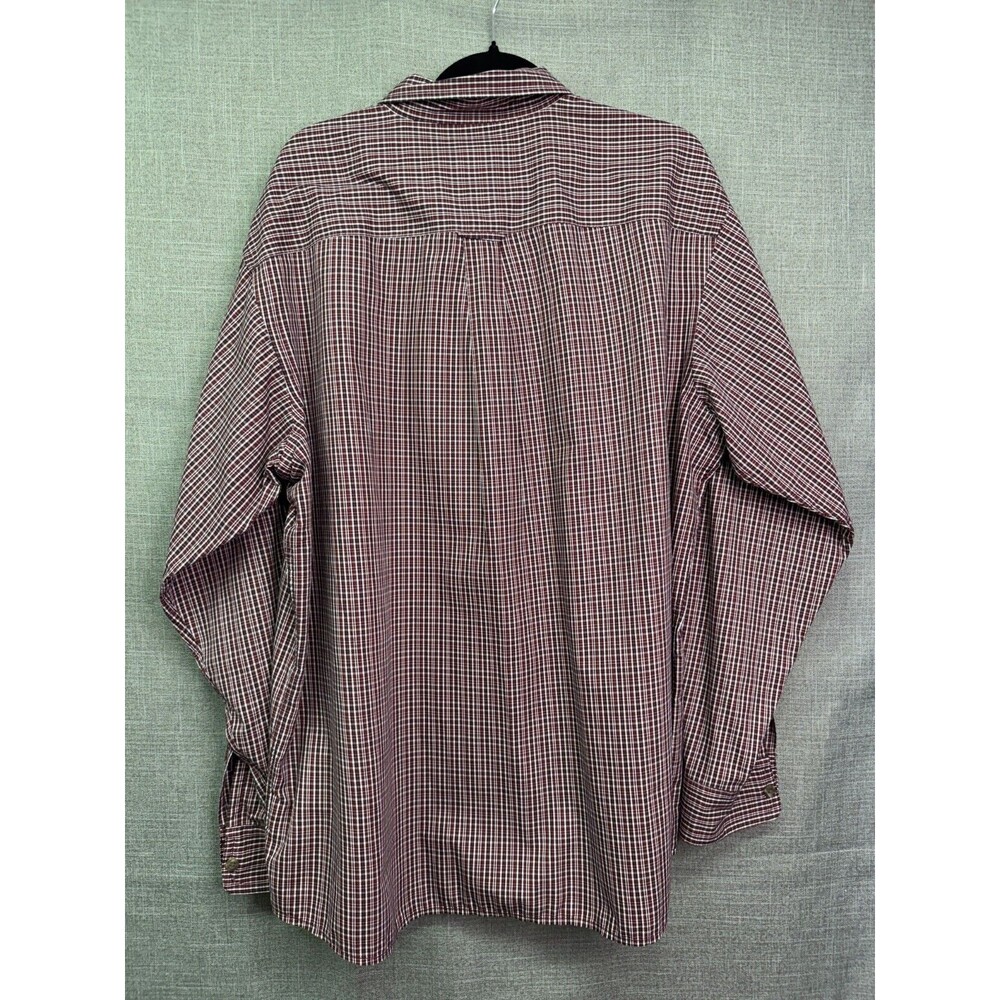 Red Head Men's Red Plaid Long Sleeve Button Down Shirt Size XL - Picture 4 of 6